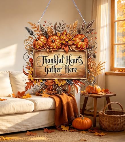 Fall Hanging Diamond Art Kits for Adult Diamond Painting Kit Pendant