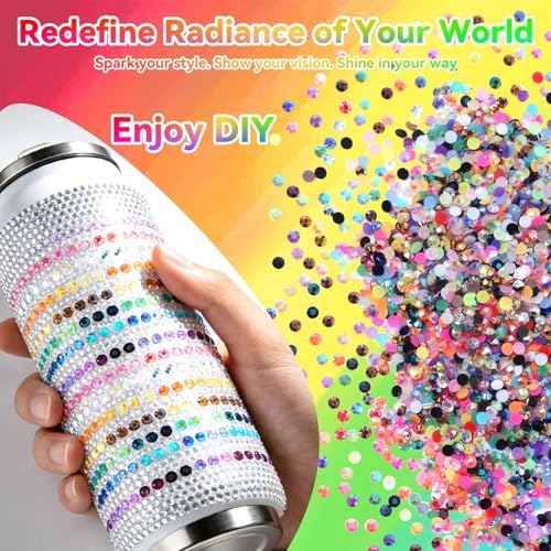 32000Pcs Rhinestones Bedazzling Kit with Tools, Color Resin Rhinestones