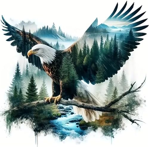 Diamond Art Kits for Adults,Eagle Diamond Painting Kits for Beginner