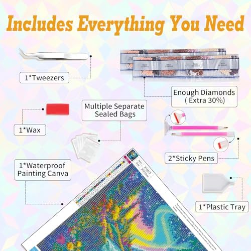 Waterfall Diamond Art Kits for Adults Beginners 14x14 in, DIY Craft Gift