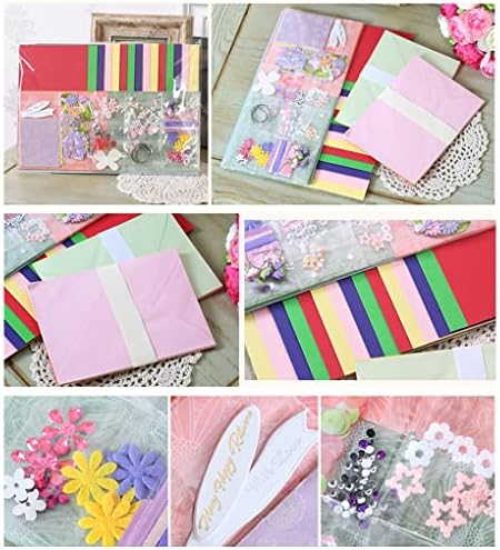 Huralona Greeting Card Making Supplier Envelope Kit Gift Anniversary Craft | Handmade DIY Card Kits 15 Cards 15 Envelopes and Dec Accessories for Birthday Thanksgiving Christmas Wedding Invitation