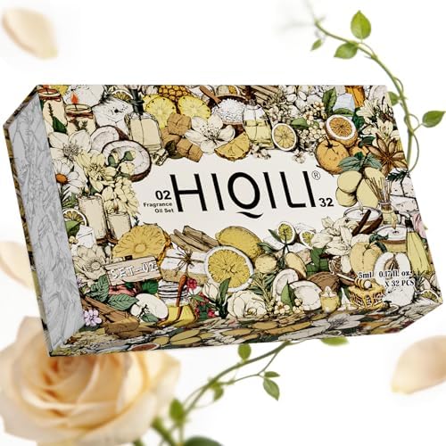 HIQILI Discovery Fragrance Oil Gift Set for Diffuser, Candle & DIY Perfume
