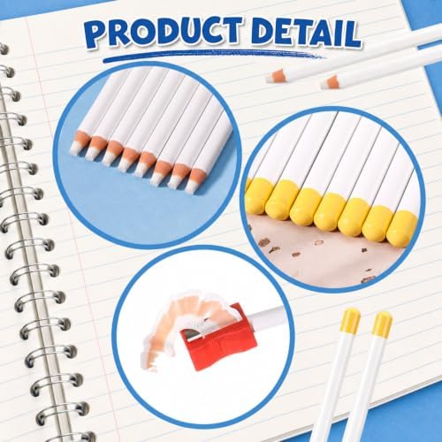 Maitys 20 Pcs Eraser Pencils for Artists Pencils and 2 Pcs Sharpener Wooden Sketch Professional Highlight Painting Eraser Pen for Sketching Charcoal Drawings, Revise Erasing Details for Beginners