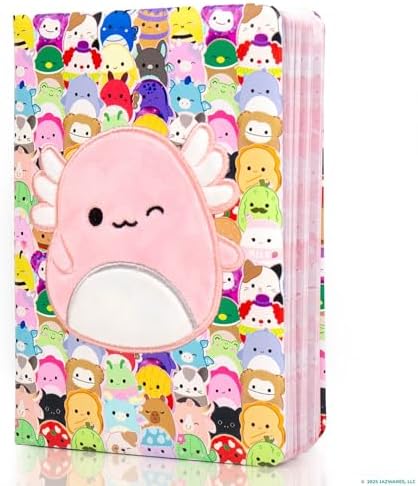 Squishmallows Original Archie the Axolotl Squishy Journal, 80 Lined Pages, Cute Diary, Kids Journal, Birthday Gift, Girls Journal, Cute Stationery