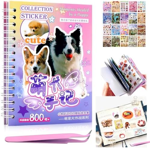 800+ Dog Sticker Book, Funny Dog Stickers for Journaling Scrapbook