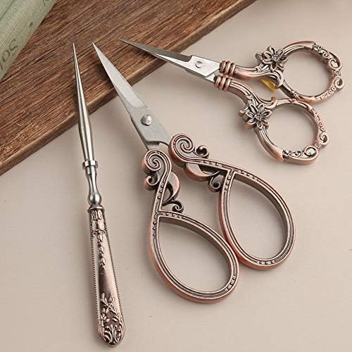 Kogyxe Embroidery Scissors Kits Include 2 Pairs Vintage Scissors