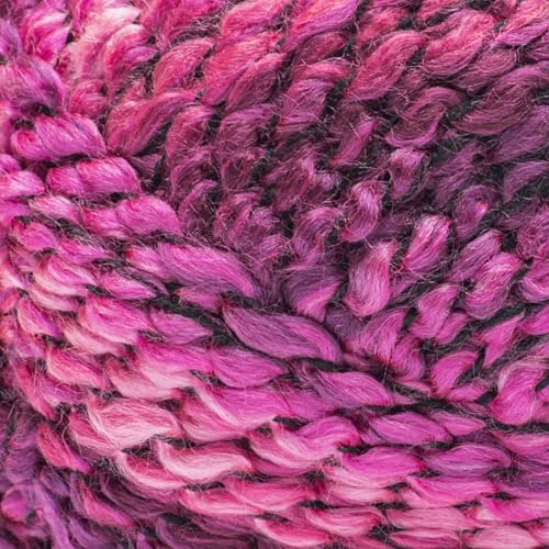 Loops & Threads Textured Twist Yarn - Yarn for Knitting, Crochet, Weaving, and Arts & Crafts - Rose Garden, Acrylic Blend, 6 oz