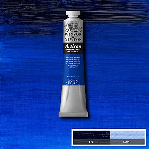 Winsor & Newton Artisan Water Mixable Oil Paint, 200ml, French Ultramarine