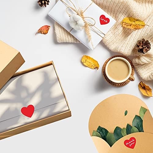 1200 PCS Red Heart Shaped Sticker Labels with Perforation Line in Roll, Use for Valentine's Day, Award Charts,Offices, Teachers & Classrooms, Bookmarks (1.5" in Diameter)