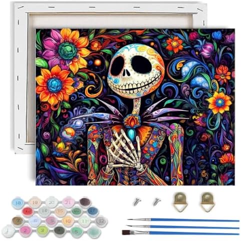 Christmas Paint by Numbers Kit for Adults Beginner with Framed 10x12 Inch