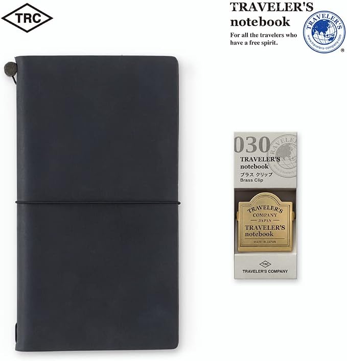 Traveler's Notebook Brass Clip TRC Logo Pattern 43089006