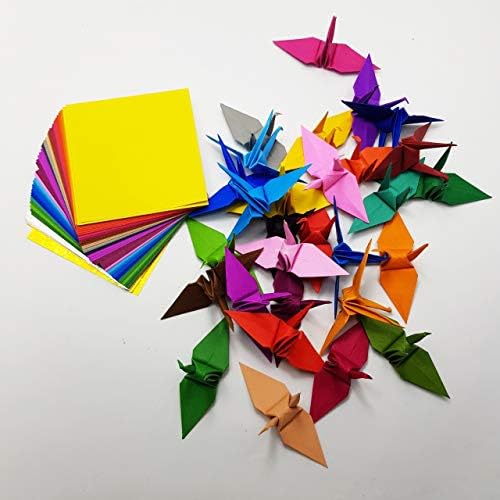 101 Origami Paper Double Sided Color 31 Color 3x3 inches for Folding Paper, Origami Cranes, Scrapbook