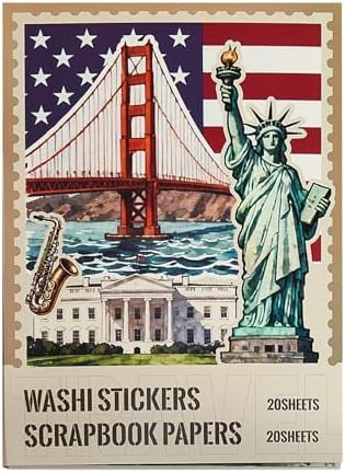 Travel Washi Stickers for Scrapbooking & Journaling - Scrapbook Supplies