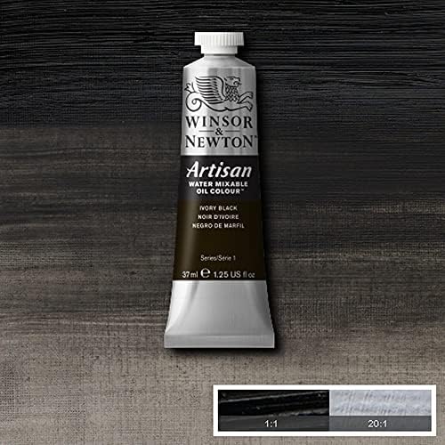 Winsor & Newton Artisan Water Mixable Oil Paint, 37ml, Ivory Black