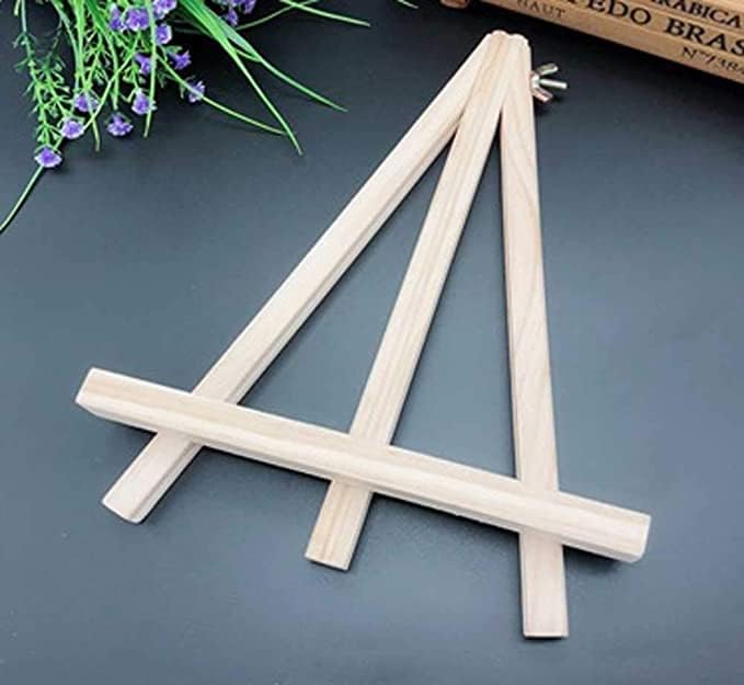 ANDES 9in Wood Tabletop Painting Easels 18 Pack Arts & Crafts Display Stand