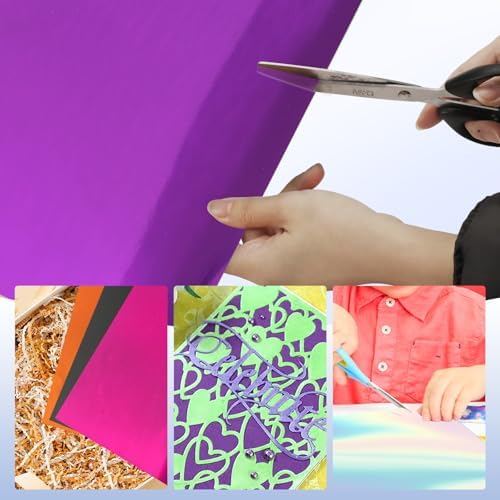 28 Pack Metallic Holographic Cardstock Paper Sheets 8" x 12" 250gsm/92lb