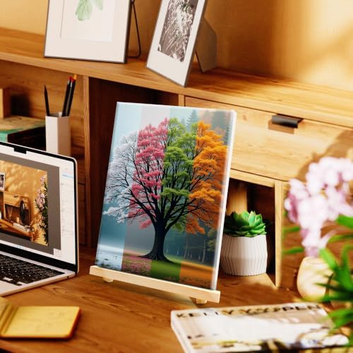 SmartEZ Paint by Numbers Kit for Adults, Four Seasons Tree Paint by Number
