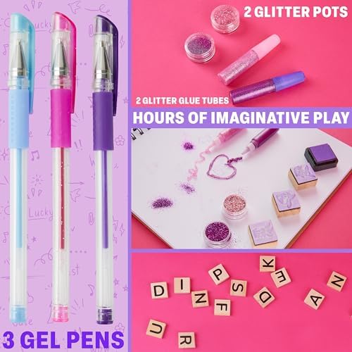 Pokemon Scrapbook Craft Kit for Kids, All-in-One Set with Gel Pens, Glitter, Sticker Sheets, Scrapbook Supplies, Art Supplies, Gifts for Kids
