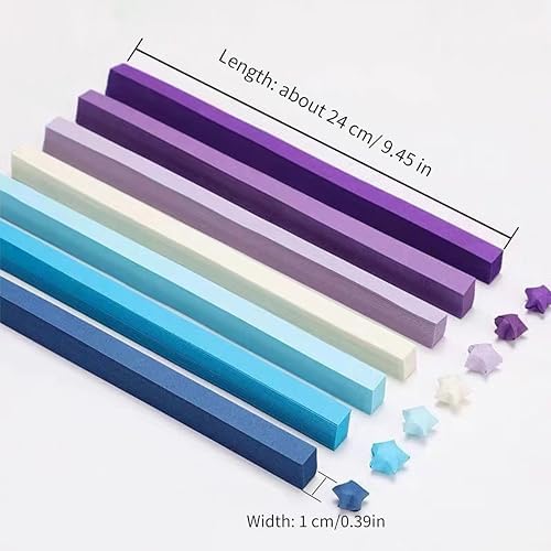 1350 sheets Origami Stars Papers Package DIY Paper - 4 Colors