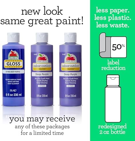Apple Barrel, Antique White, Acrylic Craft Paint, Gloss Finish, 8 fl oz