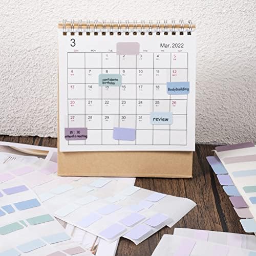 360 Pcs Sticky Index Tabs, 12 Colors, Repositionable, 2 Sizes