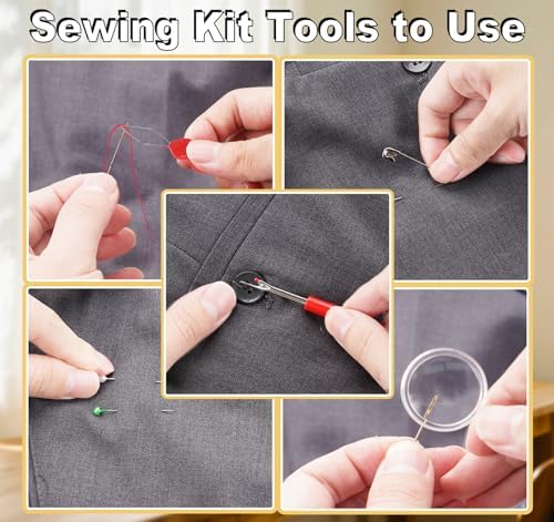 StiVerse 189 Pcs Sewing Kit for Adults, Beginners, 43 Color