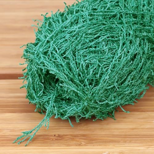 JubileeYarn Scrubby Dish Yarn - 50g/Skein Dishcloth Polyester - Shades of Green - 4 Skeins