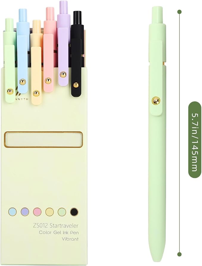 Ddaowanx Colored Gel Pens Set,0.5mm Retractable Quick Dry Ink Pens Bulk
