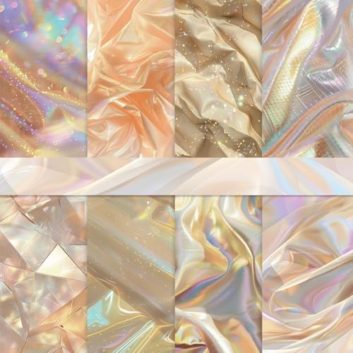 Bomichi 16 Sheets Scrapbook Paper, Vintage Decorative Scrapbook Supplies for Junk Journal Card Making Picture Art Collage DIY 6x6 inches