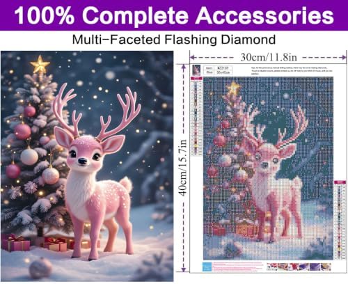 Christmas Diamond Art Kits for Adults, Diamond Art Painting Kits for Adults