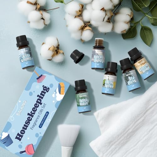 SALKING Housekeeping Fragrance Oils, Premium Essential Oil Set for Diffuser
