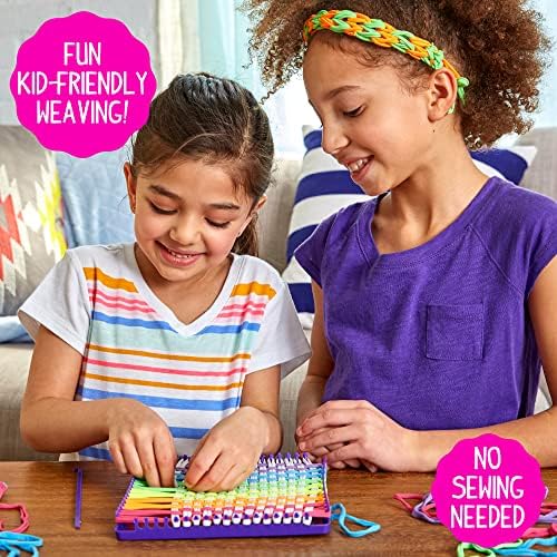 Made By Me Weaving Loom Arts and Crafts Kit, Ultimate Set, 378 Craft Loops