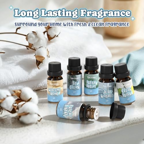 SALKING Housekeeping Fragrance Oils, Premium Essential Oil Set for Diffuser