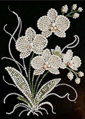 Orchid Pearl Diamond Painting Kits for Adults Beginner,Diamond Art 12x16In