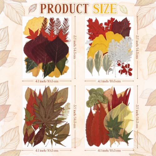 Timtin 84 Pcs Dried Pressed Leaves Flowers for Resin, Fresh