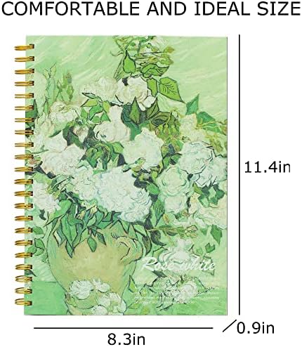 Van Gogh Mixed Media A4 Sketch Book, Spiral Bound Sketch Pad, 1 Pack 60Sheets (98lb/160gsm), Acid Free Art Sketchbook Sketching Drawing Painting Thick Paper for Kids Adults Beginners Artists