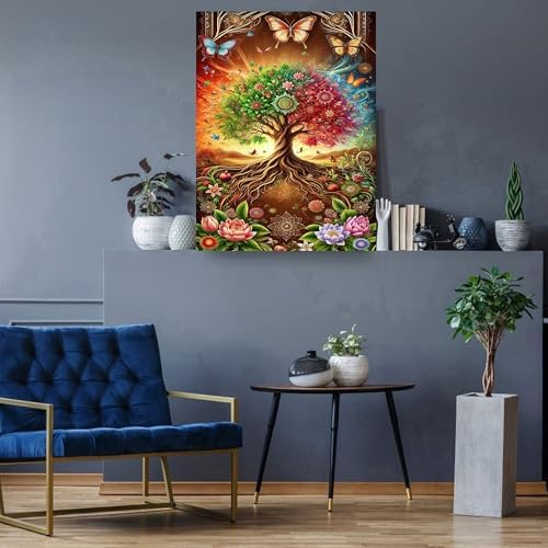 Zythron Diamond Art Kits for Adults,Tree Diamond Painting Kits for Beginner