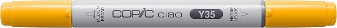 Copic Markers Y35 Ciao with Replaceable Nib, Maize
