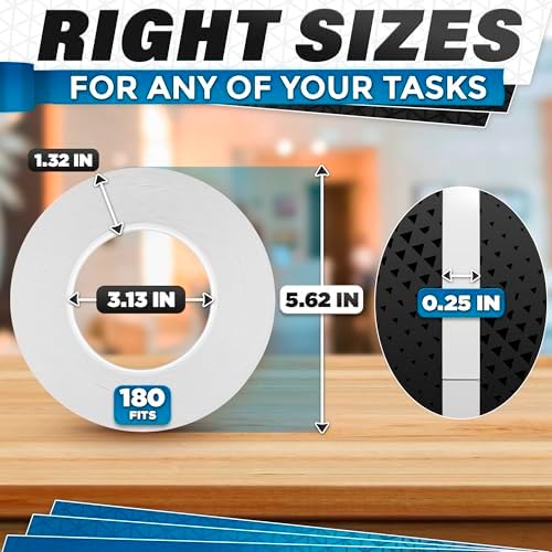 Fabric Tape for Clothes 1/4 In x 60 Yd – Double Sided Hem Tape No Iron – Ultra-Thin Transparent Fabric Adhesive for Quick Fixes, Seamless Bonding, Clean Removal, DIY Projects and Clothing Repairs