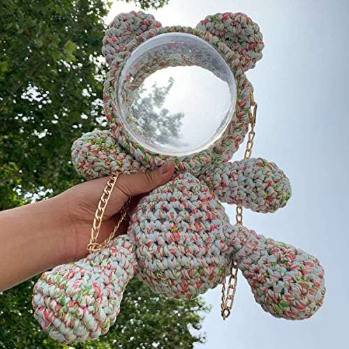 iSuperb 1 Pack T-Shirt Yarn Knitting Colorful Cloth Art Yarn Fabric Crochet Cloth for DIY Knitted Art Basket Bag - 100g
