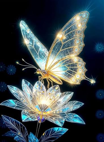 AIBOERL Paint by Numbers Kit for Adults Beginner,Slight Butterfly, 12X16In