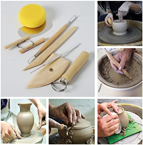 Artzuvs Clay Sculpting Tools 28pcs Polymer Pottery Modeling Tools Set for Ceramic Club Crafts,Carving,Sculpture,Shaping, Hobbyists,Artists,Expert