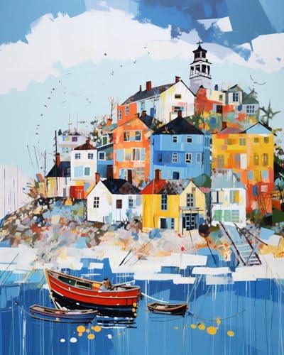 DYAIANGMU House Paint by Numbers Kit for Adults Beginners 19.6X15.7 inch