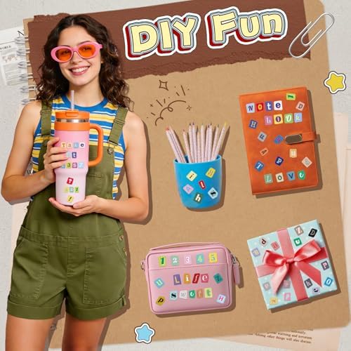 828PCS Letter Stickers for Scrapbooking,12Sheets Magazine Alphabet Stickers