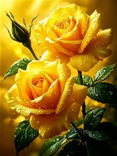 CSZPPQAF Diamond Art Kits for Adults,Flower Diamond Painting Kit