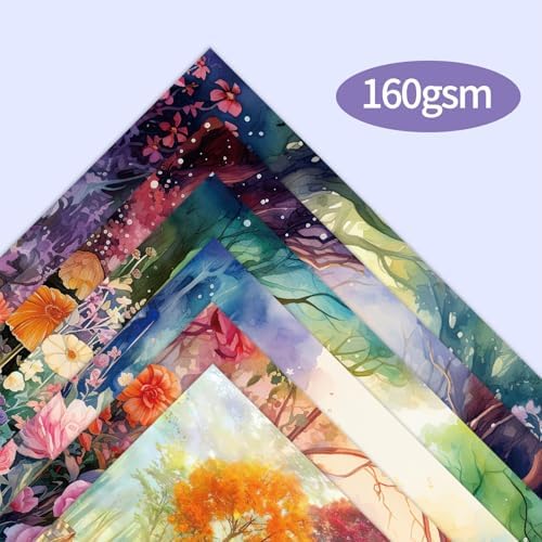 6x6" Scrapbooking Paper Pad Single Sided Decorative Colored Papers