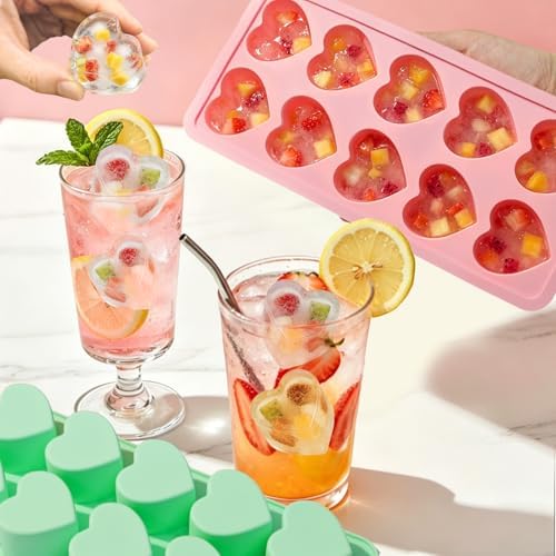 Heart Ice Cube Molds, Heart Shaped Ice Cube Tray 20-Cavity