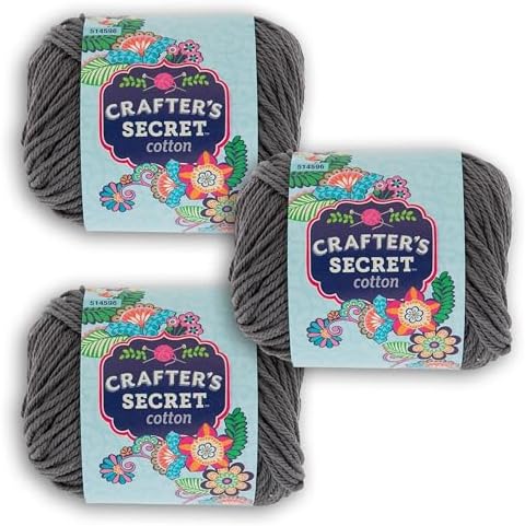 Hobby Lobby Crafter's Secret Yarn, 52 Slate, Set of 3