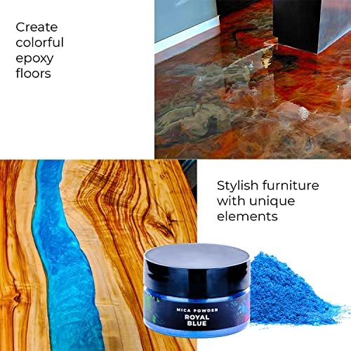 Mica Powder for Resin Coloring - 24 Colors Jars Pigment Powder for Nails