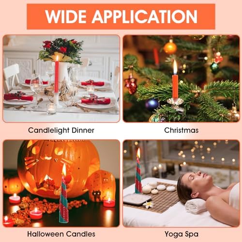 HOFURME 20 Pcs Beeswax Candle Making Kit, Natural Beeswax Sheets for Candle Making Rolling Kits (Bright Color, 8 x 8 inch)